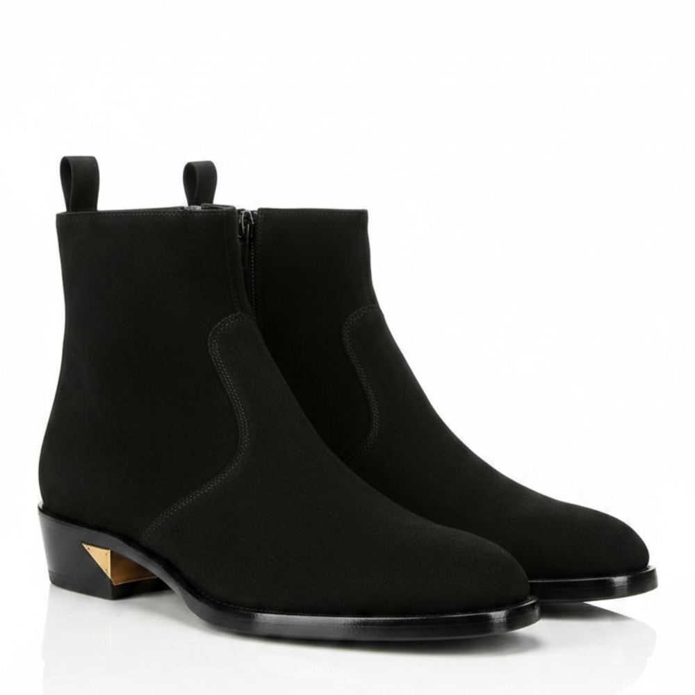 Versatile Italian Suede Leather Chelsea Boots