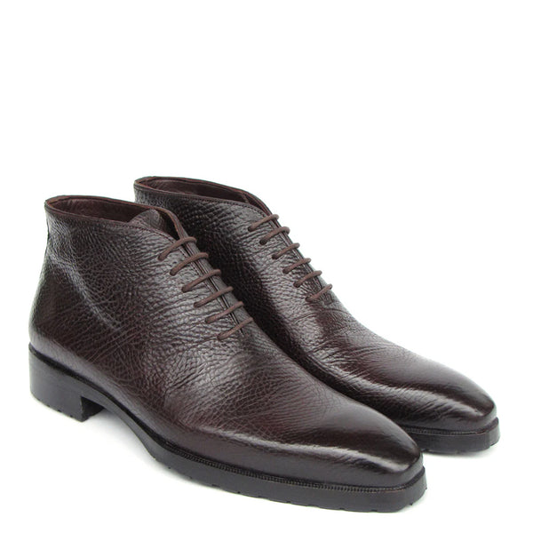 Men Custom Handmade Leather Lace Up Boots