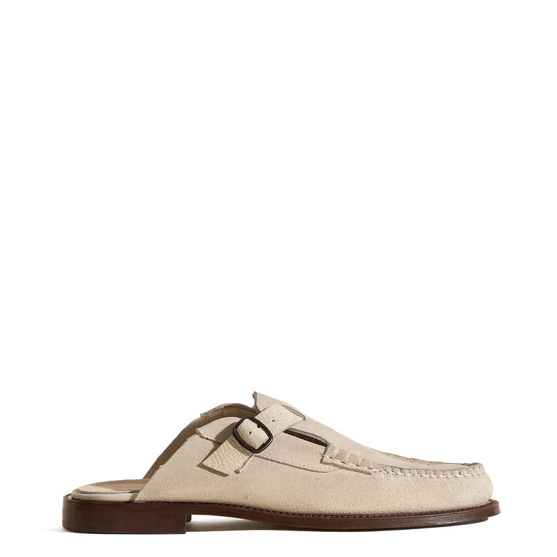 Men's Dark Buckle-strap Mule