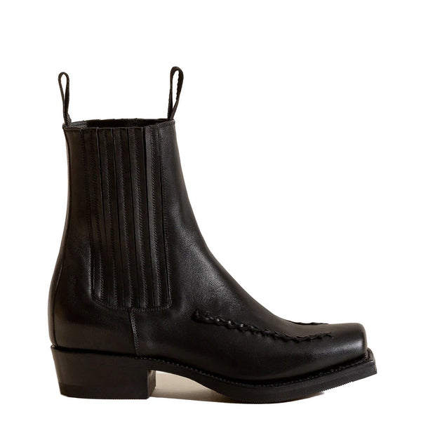 Men s Square Toe Braided Detail Chelsea Boot