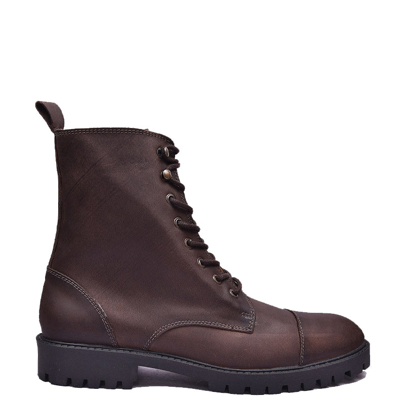 Custom Handmade Leather High Ankle Boot For Men