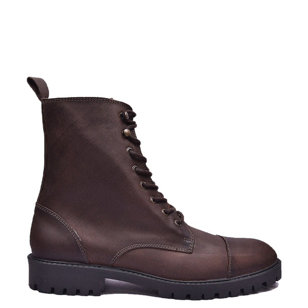 Custom Handmade Leather High Ankle Boot For Men