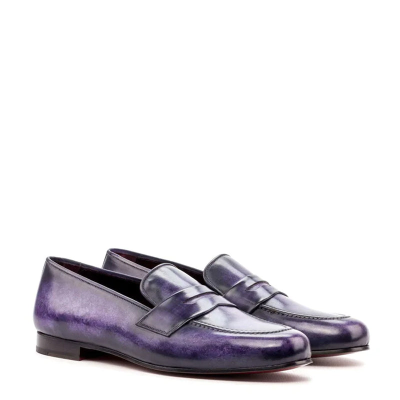 Patina Classic Handmade Leather Loafers For Men