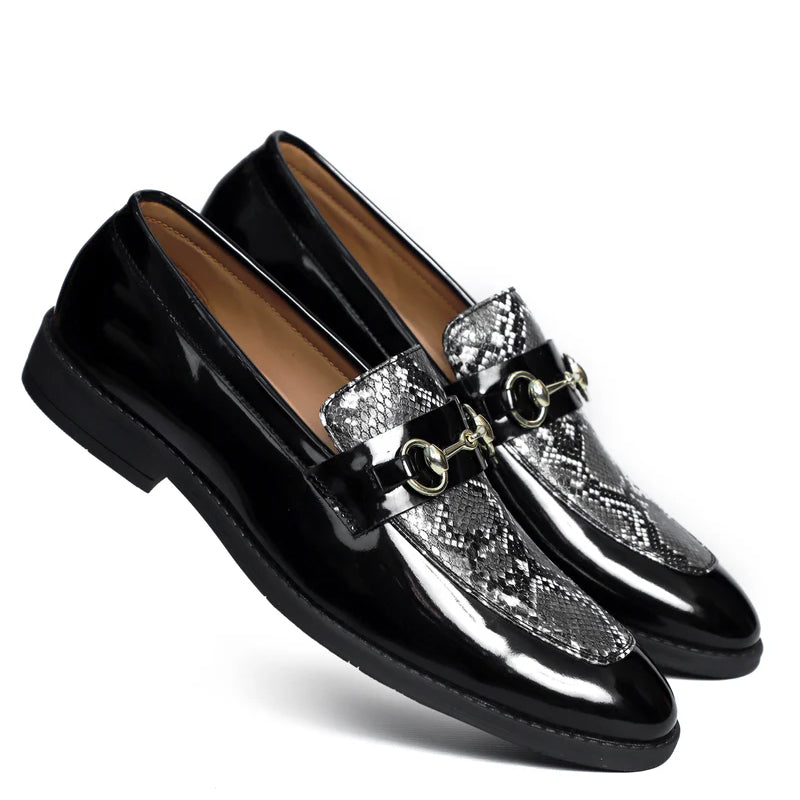 Patent Leather Horsebit Loafers For Men