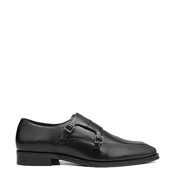 Leather Antique Formal Double Monk Strap Shoe Tan