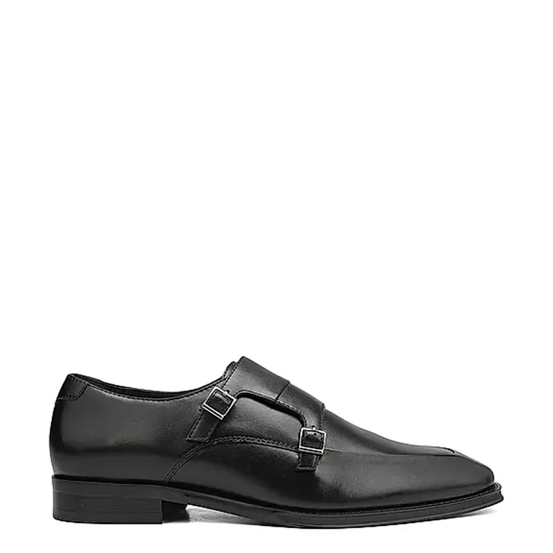 Leather Antique Formal Double Monk Strap Shoe Tan