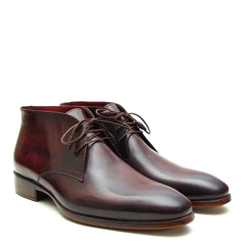 Pure Solid Leather Chukkas Boots For Men