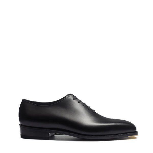 Richelieu One Cut Oxford Leather Shoes - Black