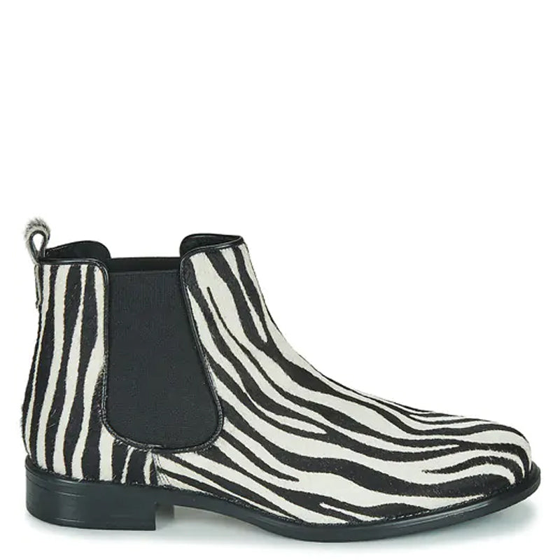 Zebrata Print Chelsea Boot