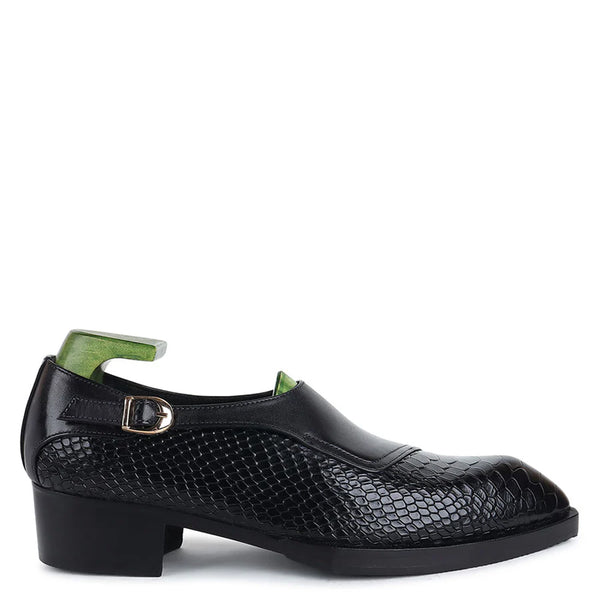 Luxury Design Handmade Leather Single Monk Shoe