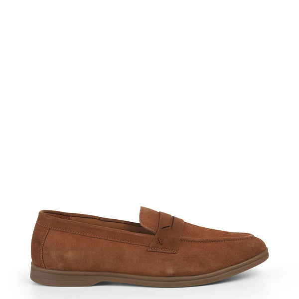 Men Suede Casual Leather Penny Tan Loafer