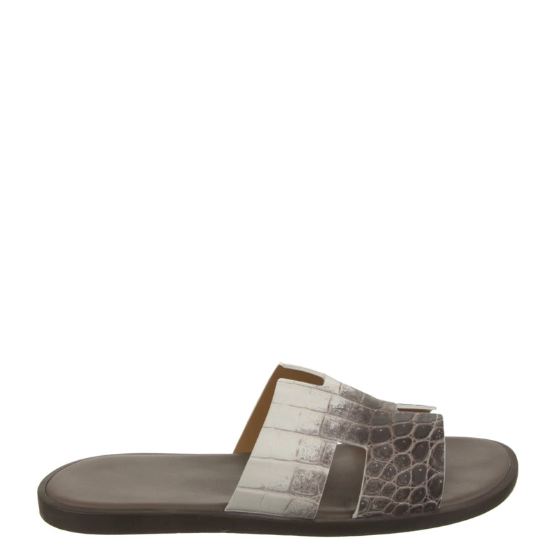 Luxury Croco Leather Oran Sandals