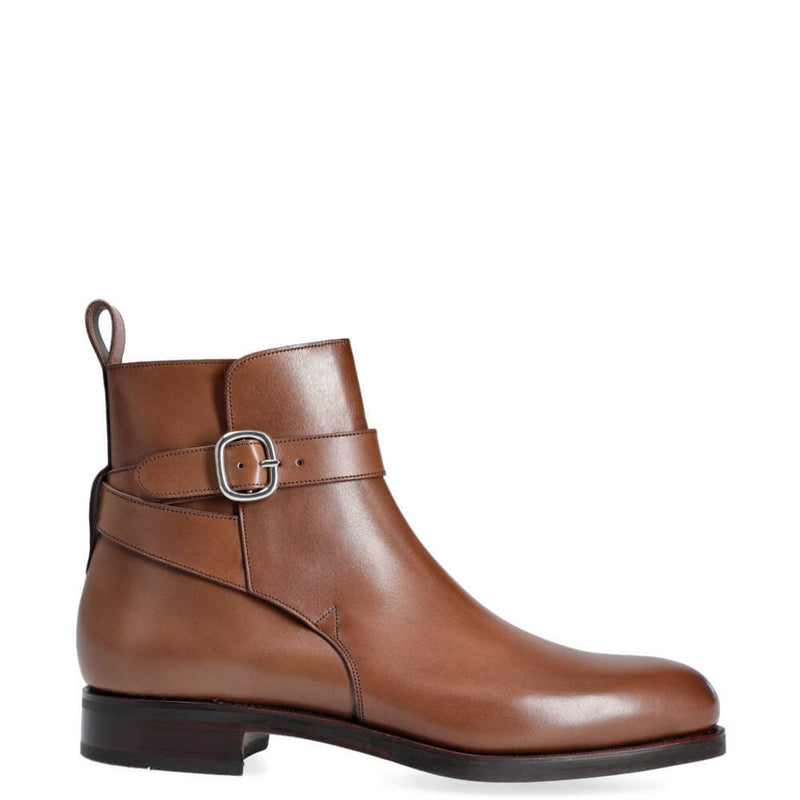 Premium Leather Stylish Jodhpur Black Boot With Side Buckle