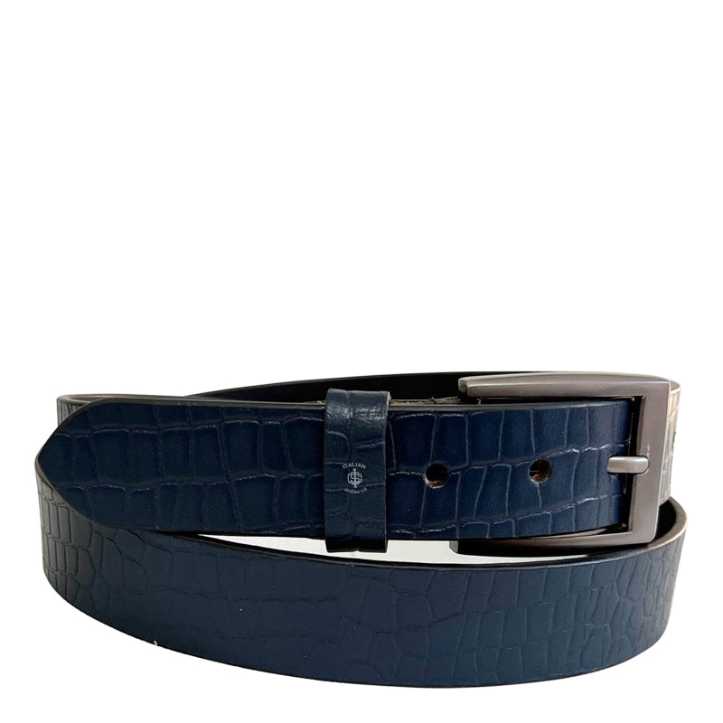 Serpente Leather Belt Brown