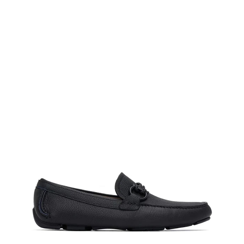 Black Driver leather loafer