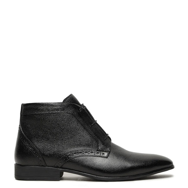 Premium Lace Up Leather Chukkas Boots