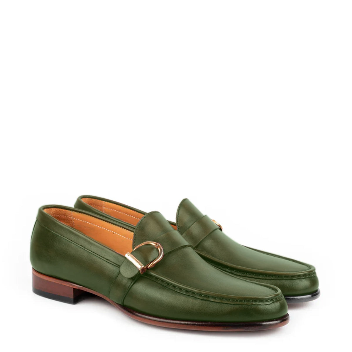 Enzo Burgundy Single Monk Strap Shoes