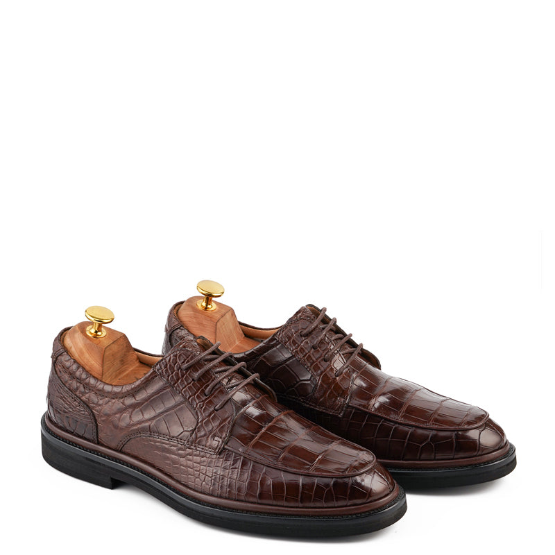 Premium Leather Textured Derby Shoes