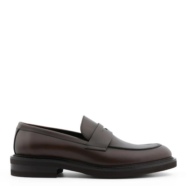 Classic Penny Solid Leather Loafers