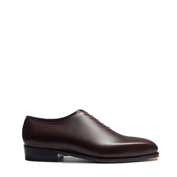 Richelieu One Cut Oxford Leather Shoes - Brown