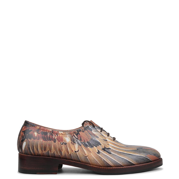HandPainted Lace Up Leather Oxford Shoes