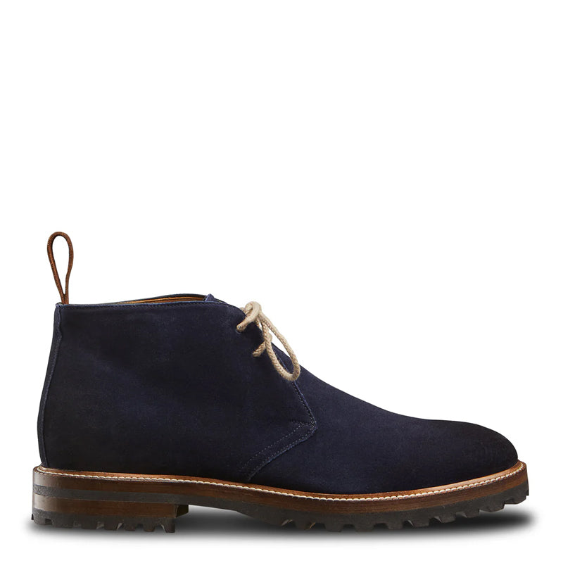 Suede Handmade Lace-Up Leather Chukkas Boots