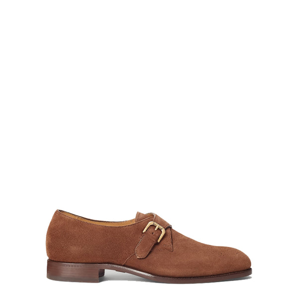 Men Suede Leather Single Monk Strap