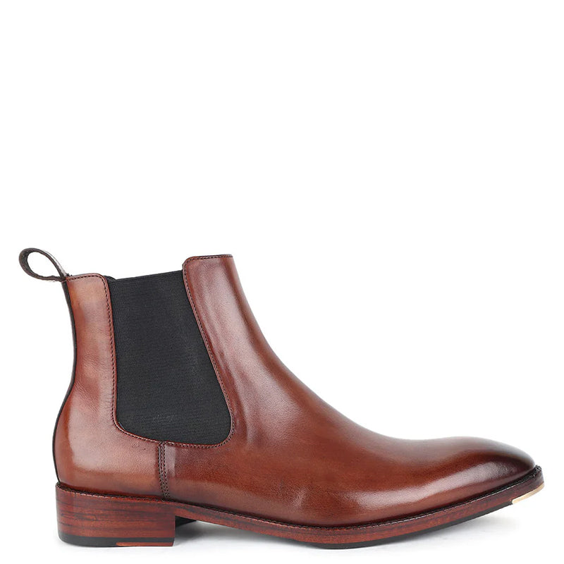 Patina Classic Leather Chelsea Boots