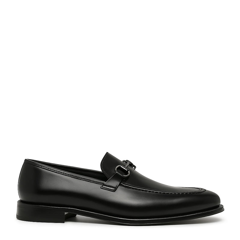 Men s Horse bit Leather Buckle Loafer