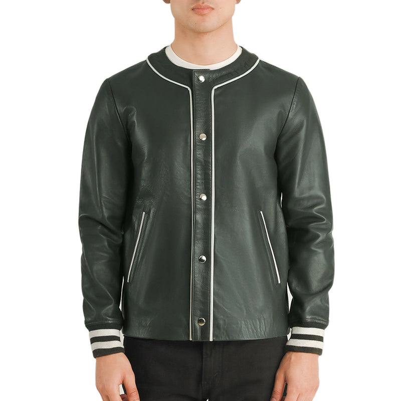 Willis Leather Bomber Jacket For Men