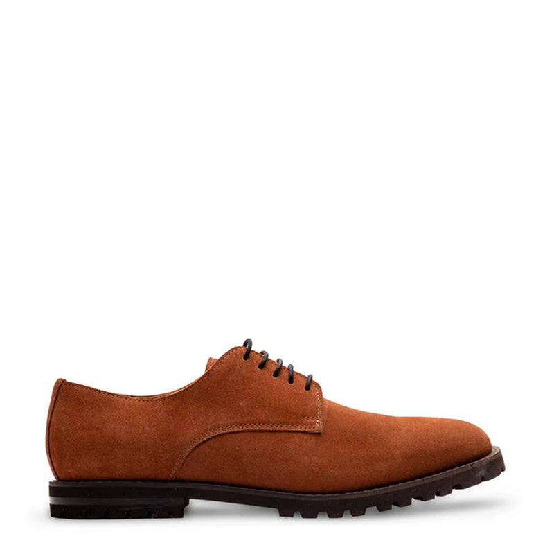 Classic Suede Leather Formal Derby Shoe Brown