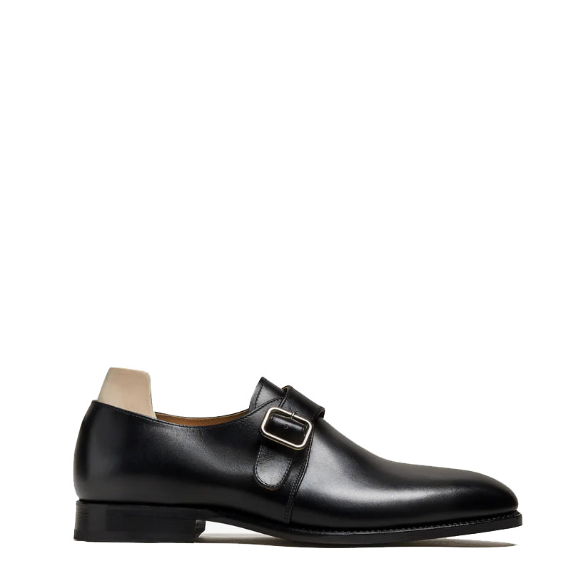 Classic Burgundy Monk Strap Leather Shoe