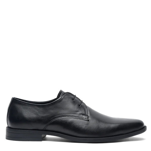 Plain Toe Classic Leather Derby Shoe Tan