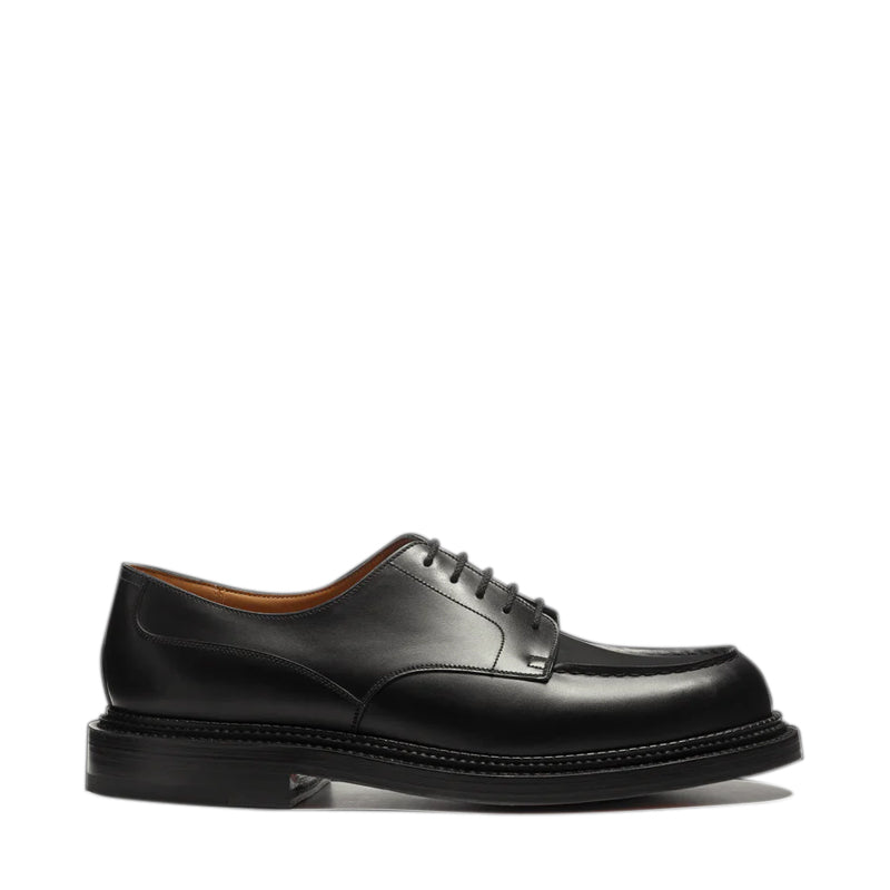 Half Hunt Derby Leather Shoes For Men