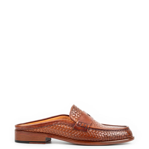 Men Handmade Solid Leather Mule