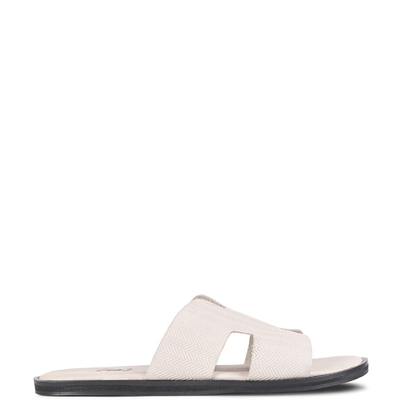 Luxury H Style Leather Sky Slipper For Men