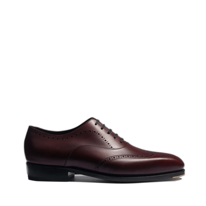 Fusain Perforated Oxford Leather Shoes