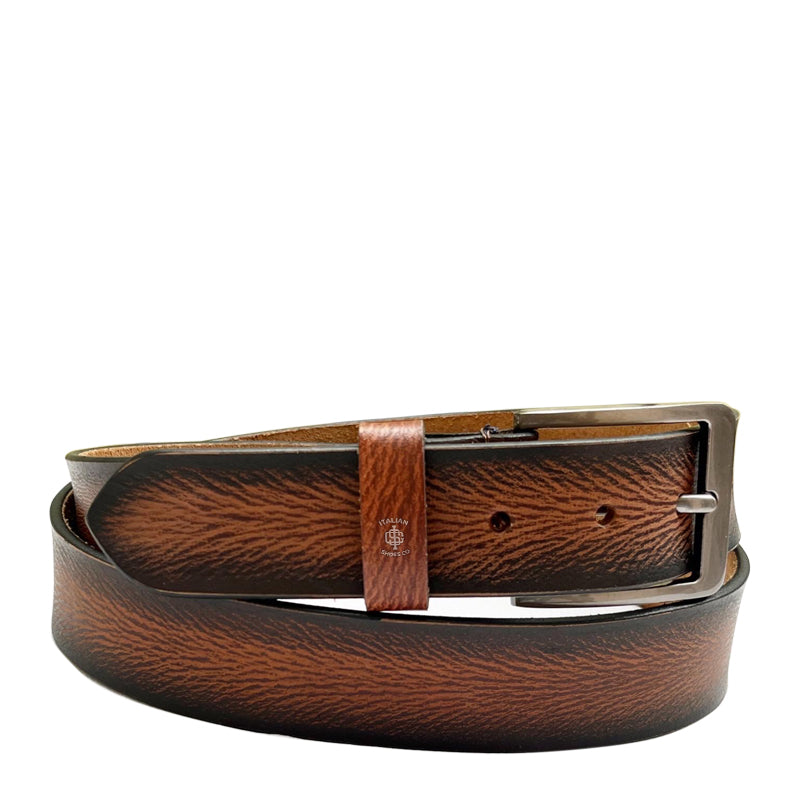 Unbridled Leather Belt Brown