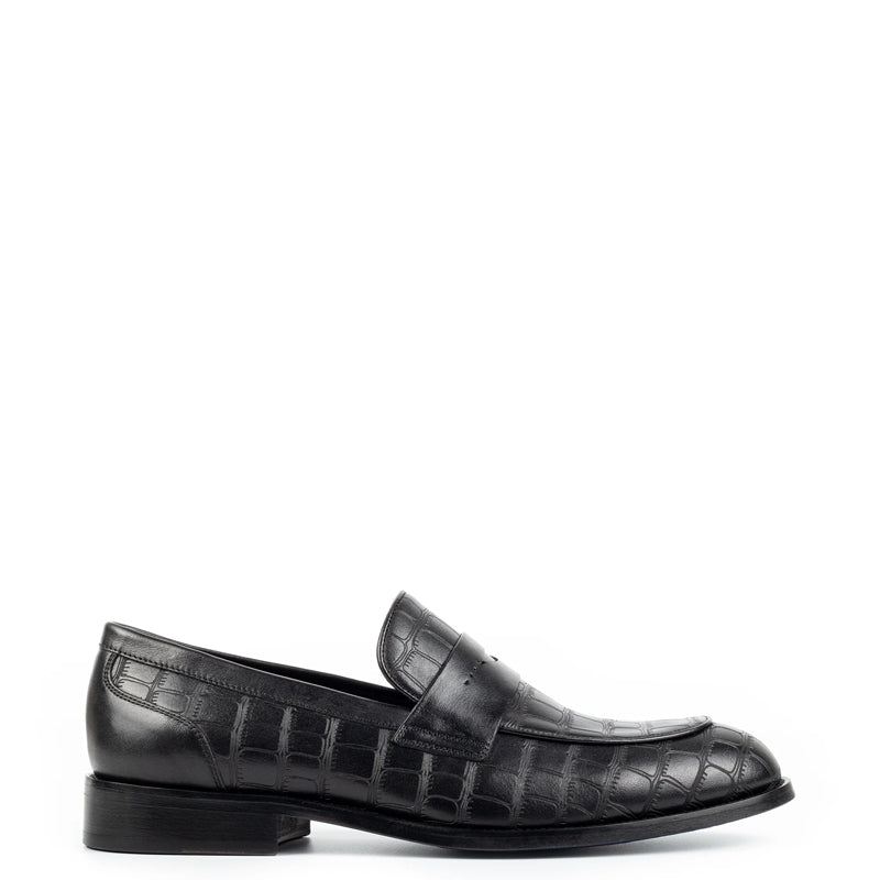 Handmade Pure Solid Leather Penny Loafer