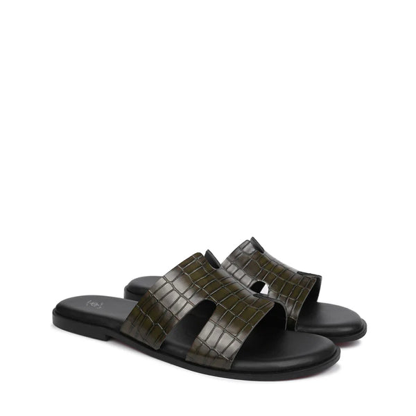 Crocodile Slip On - Green