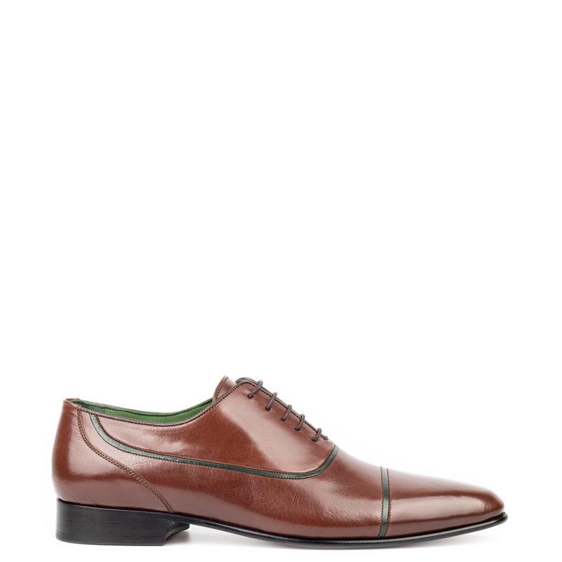 Premium Shiny Leather Lace-Up Formal Oxford Brown Shoe