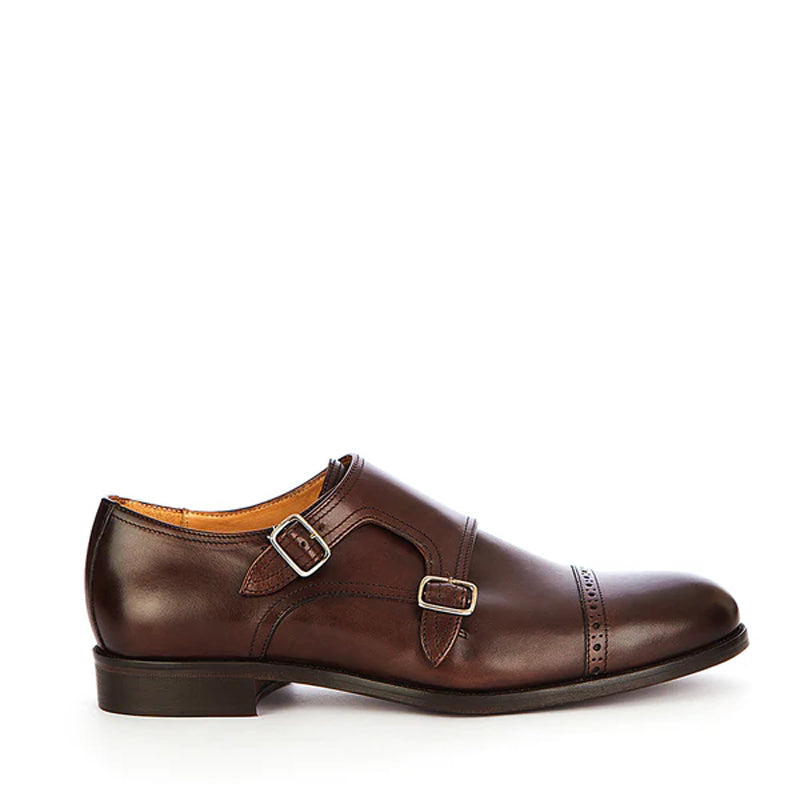 Stylish Double Monk Strap Shoes - Italian Shoes Company