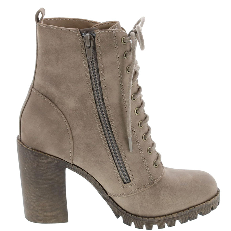 Urban Lace-Up Suede Ankle Boots