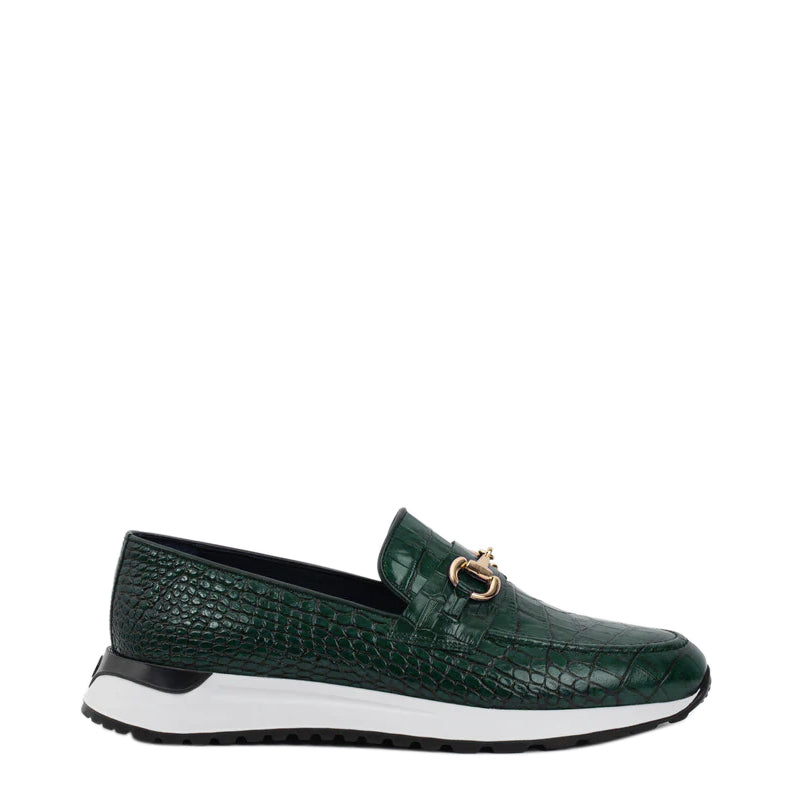 Crocodile Leather Loafer Men's Shoe