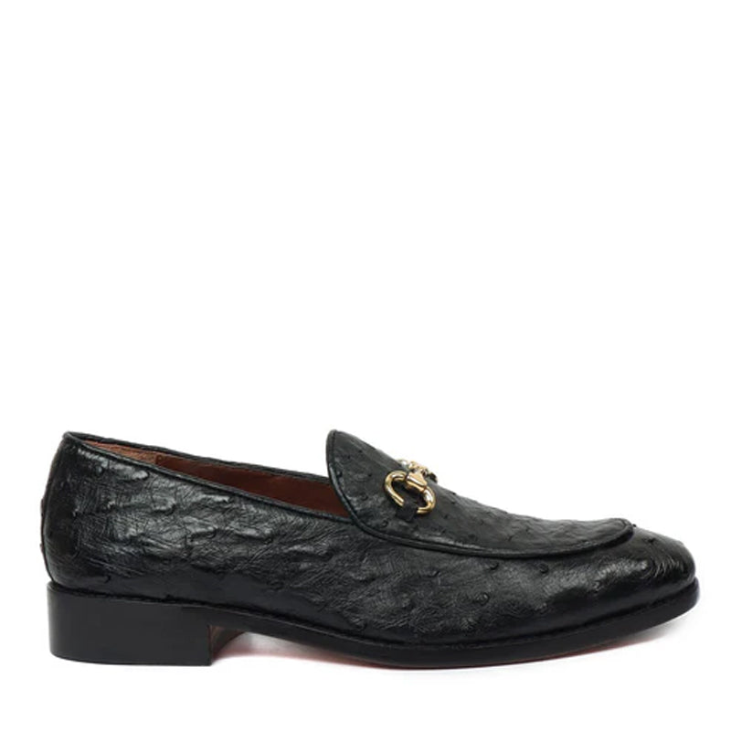 Men Solid Leather Slip-On Green Loafer Shoe