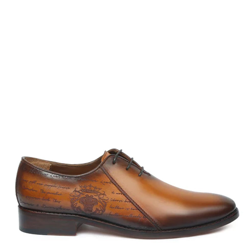 Leather Lace-Up Oxford Shoes For Men