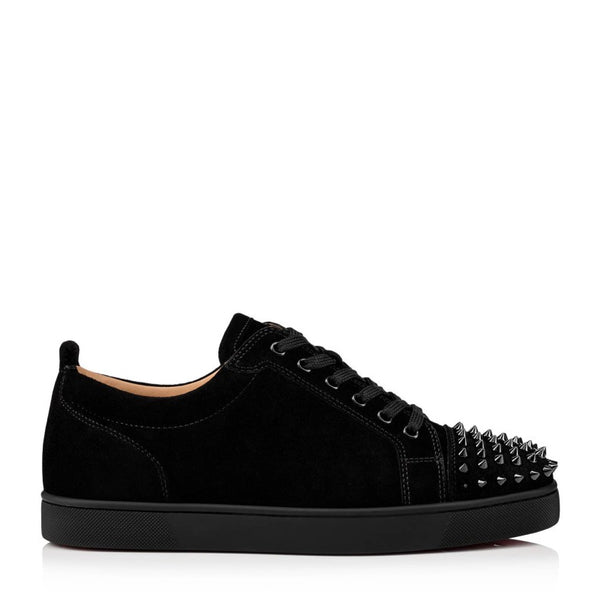 Suede Spike Studded Lace Up Sneakers