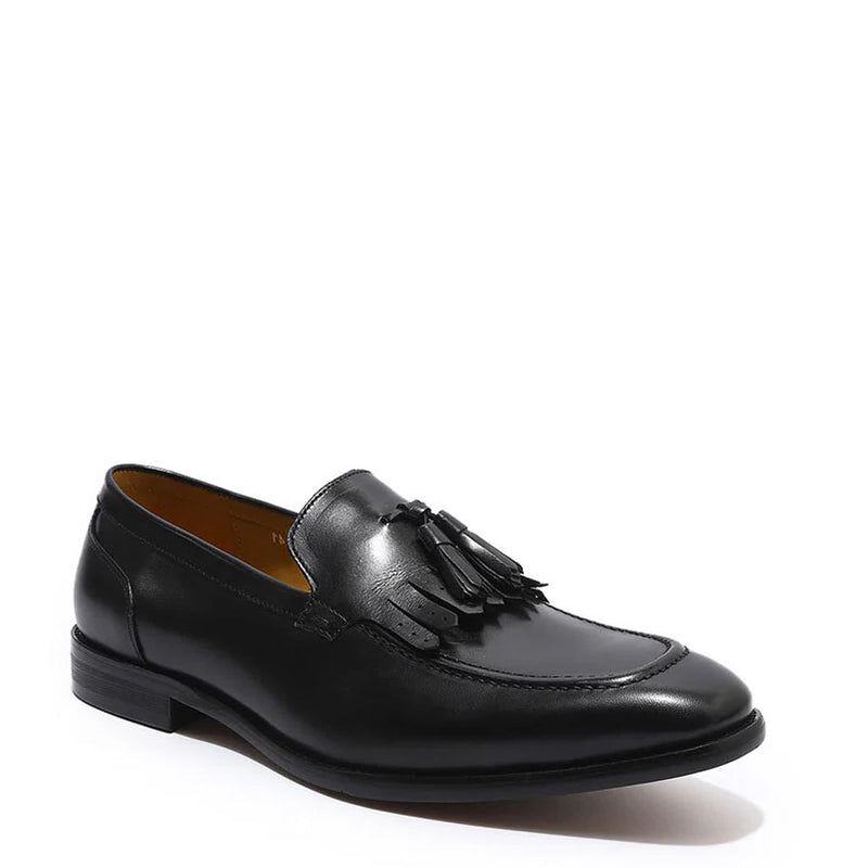 Leather Slip On Tassel Loafer For Men