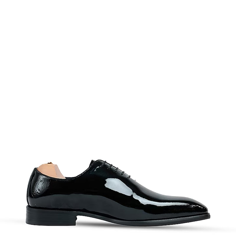 Classic Patent Lace-Up Leather Oxford Shoes