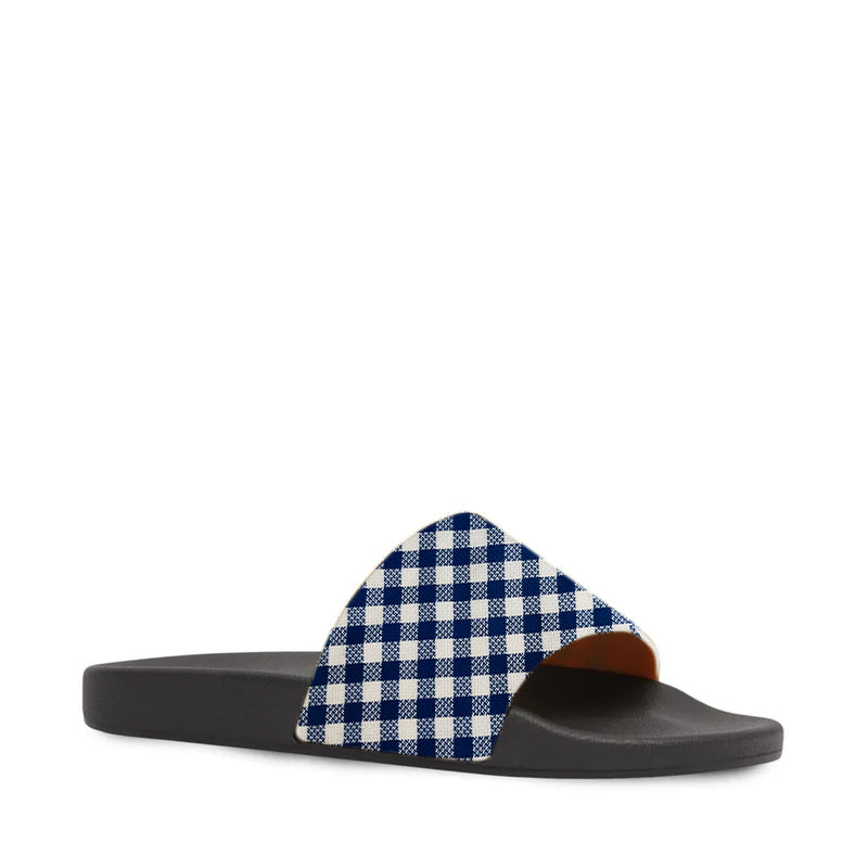 Men's Checked Pattern Check Slides